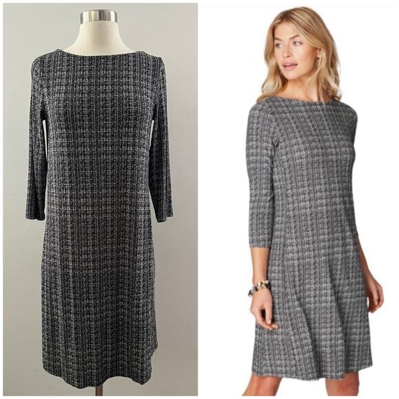 J. Jill Wearever Collection Dress Modest Career Office Stretch Black Size XS - Picture 1 of 11